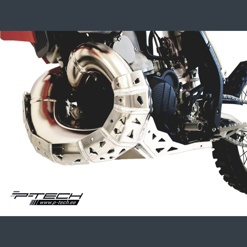 Skidplate met uitlaatbescherming voor KTM, Husqvarna 250, 300 2020-2023 en Gasgas 250, 300 2021-2023
