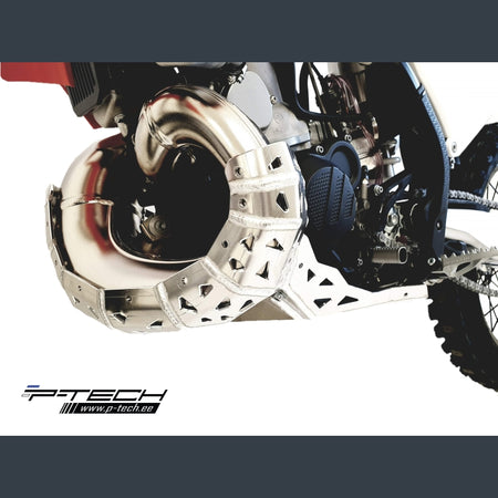 Skidplate met uitlaatbescherming voor KTM, Husqvarna 250, 300 2020-2023 en Gasgas 250, 300 2021-2023