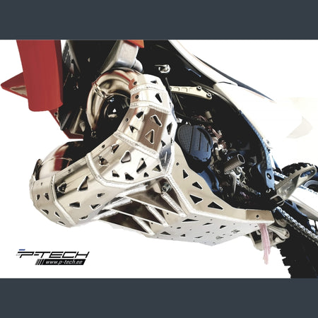 Skidplate met uitlaatbescherming voor KTM, Husqvarna 250, 300 2020-2023 en Gasgas 250, 300 2021-2023