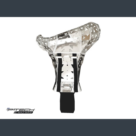 Skidplate met uitlaatbescherming met kunststof bodem voor 2T KTM, Husqvarna, Gasgas 2024-2026
