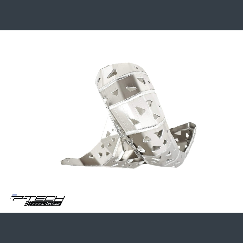 Skidplate met uitlaatbescherming voor KTM EXC 150 en Husqvarna TE 150 2020-2023