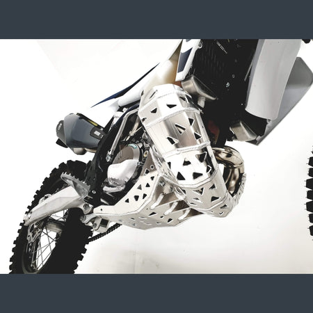 Skidplate met uitlaatbescherming voor KTM EXC 150 en Husqvarna TE 150 2020-2023