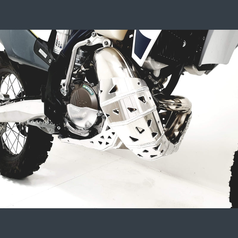 Skidplate met uitlaatbescherming voor KTM EXC 150 en Husqvarna TE 150 2020-2023