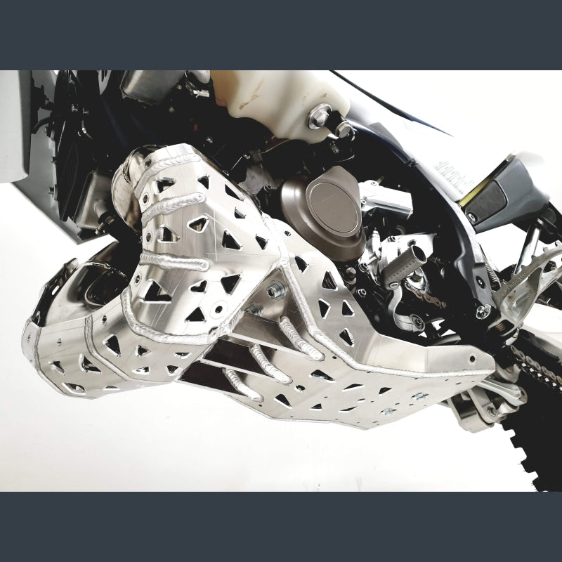 Skidplate met uitlaatbescherming voor KTM EXC 150 en Husqvarna TE 150 2020-2023