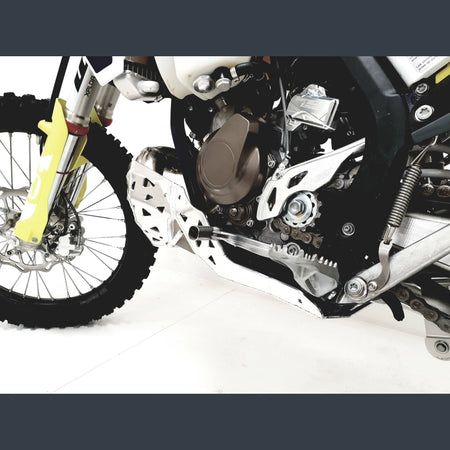 Skidplate met uitlaatbescherming voor KTM EXC 150 en Husqvarna TE 150 2020-2023