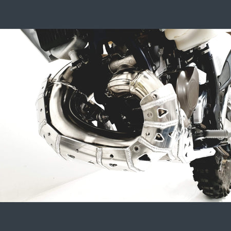 Skidplate met uitlaatbescherming voor KTM EXC 150 en Husqvarna TE 150 2020-2023
