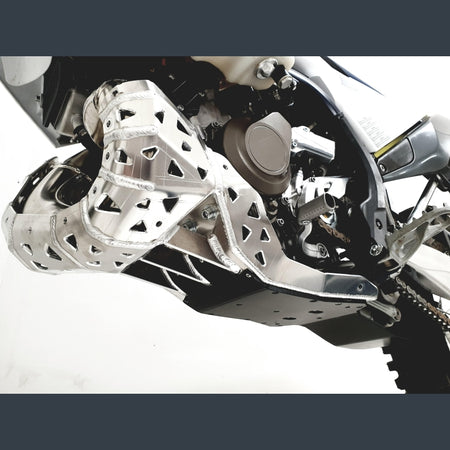 Skidplate met uitlaatbescherming en kunststof bodem voor KTM EXC 150 en Husqvarna TE 150 2020-2023