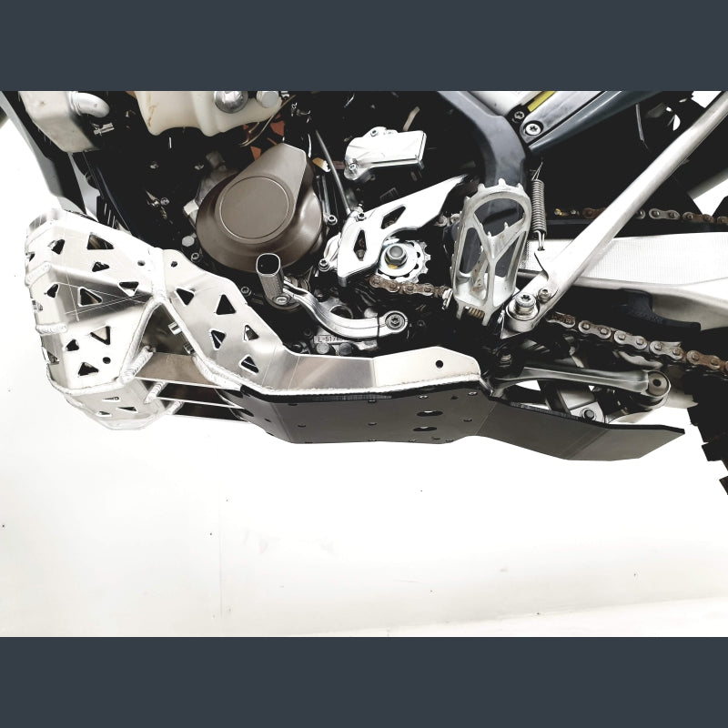 Skidplate met uitlaatbescherming en kunststof bodem voor KTM EXC 150 en Husqvarna TE 150 2020-2023