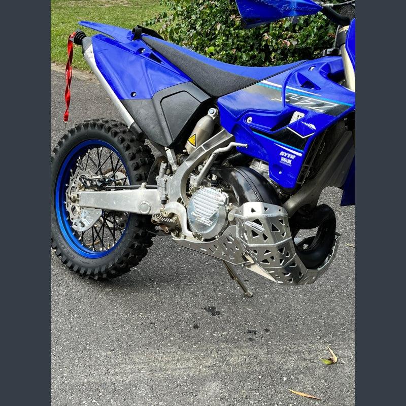 Skidplate met uitlaatbeschermer met kunststof bodem voor Yamaha