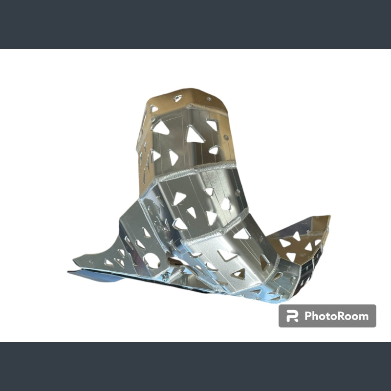 Skidplate met uitlaatpijpbeschermer en kunststof bodem voor Fantic XE 300