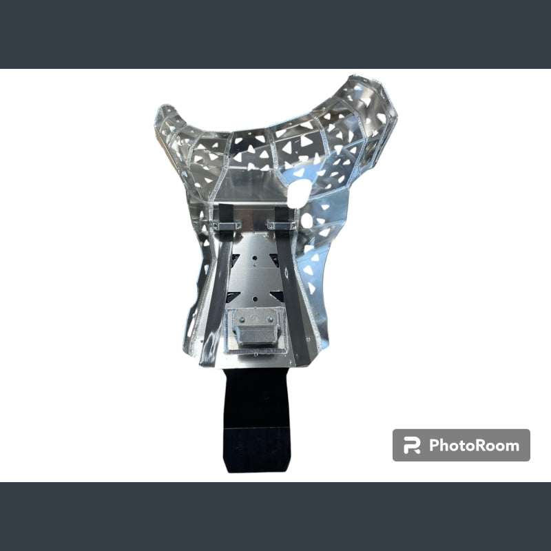 Skidplate met uitlaatpijpbeschermer en kunststof bodem voor Fantic XE 300