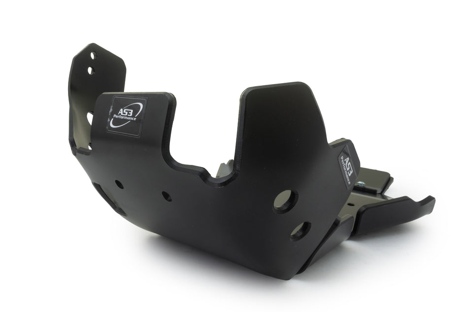RIEJU MR 250 300 2026 AS3 DTC PLASTIC SKID PLATE AND LINKAGE GUARD BLACK
