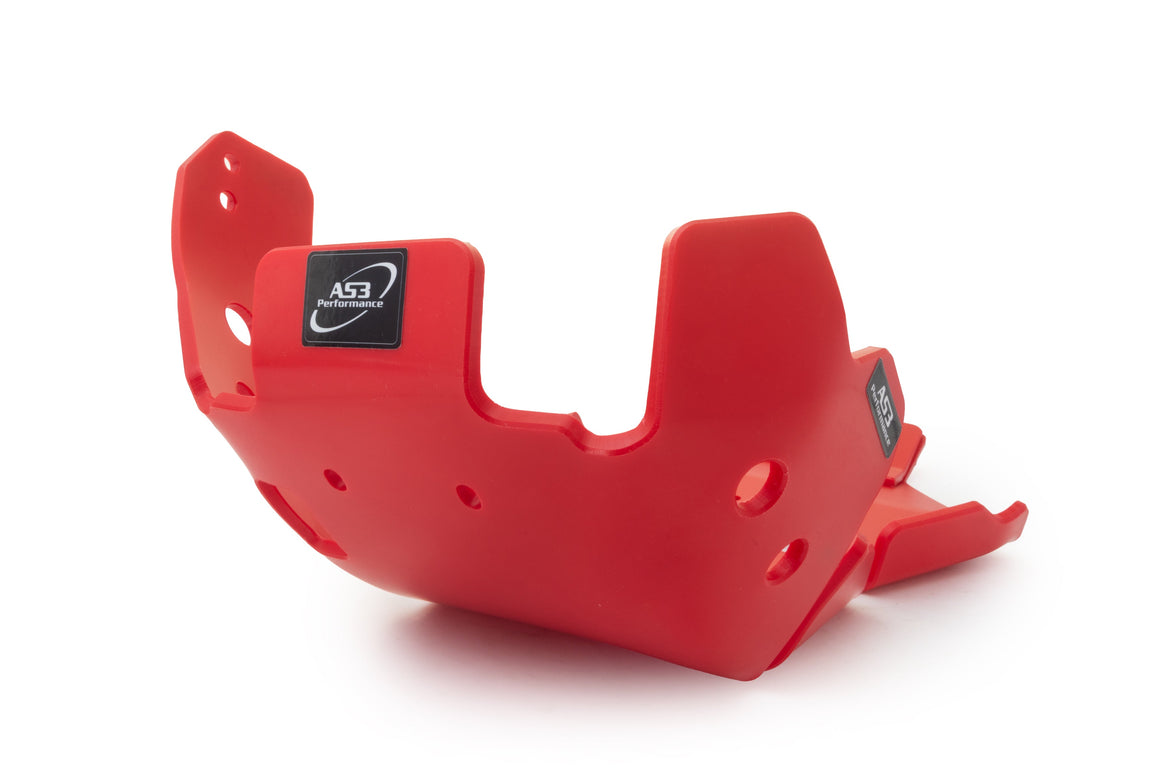RIEJU MR 250 300 2026 AS3 DTC PLASTIC SKID PLATE AND LINKAGE GUARD RED