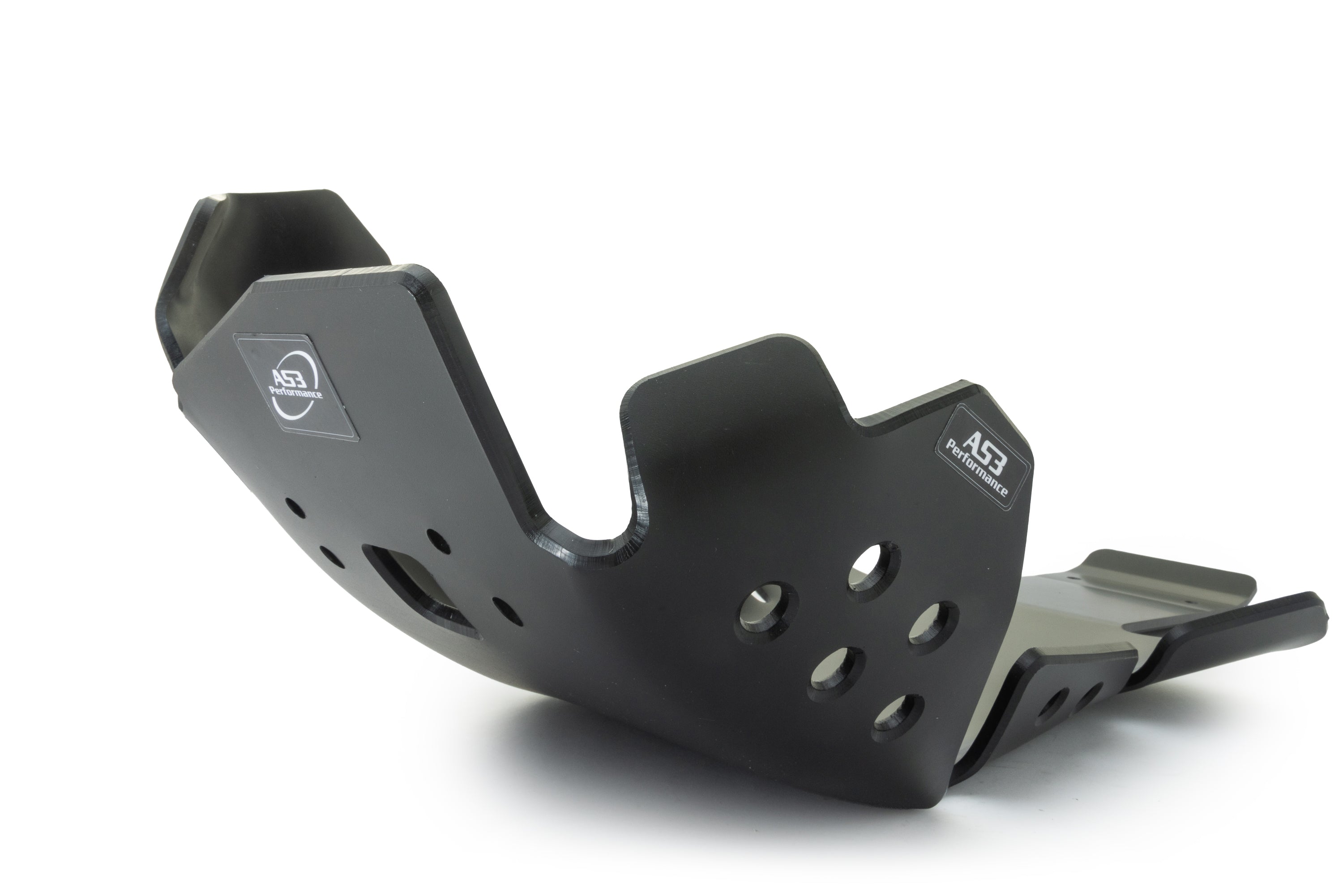 SHERCO SE-F 250 300 2015-2020 AS3 DTC PLASTIC SKID PLATE AND LINKAGE GUARD BLACK