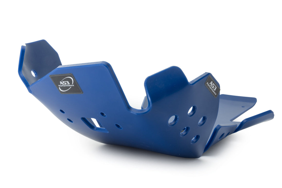 SHERCO SE-F 250 300 2015-2020 AS3 DTC PLASTIC SKID PLATE AND LINKAGE GUARD BLUE