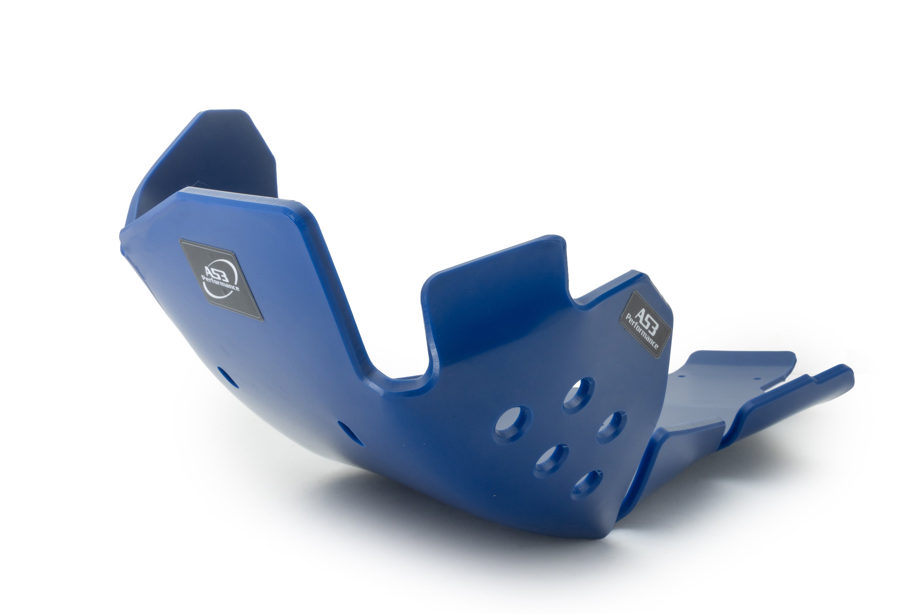 SHERCO SE-F 250 300 2021-2026 AS3 DTC PLASTIC SKID PLATE AND LINKAGE GUARD BLUE