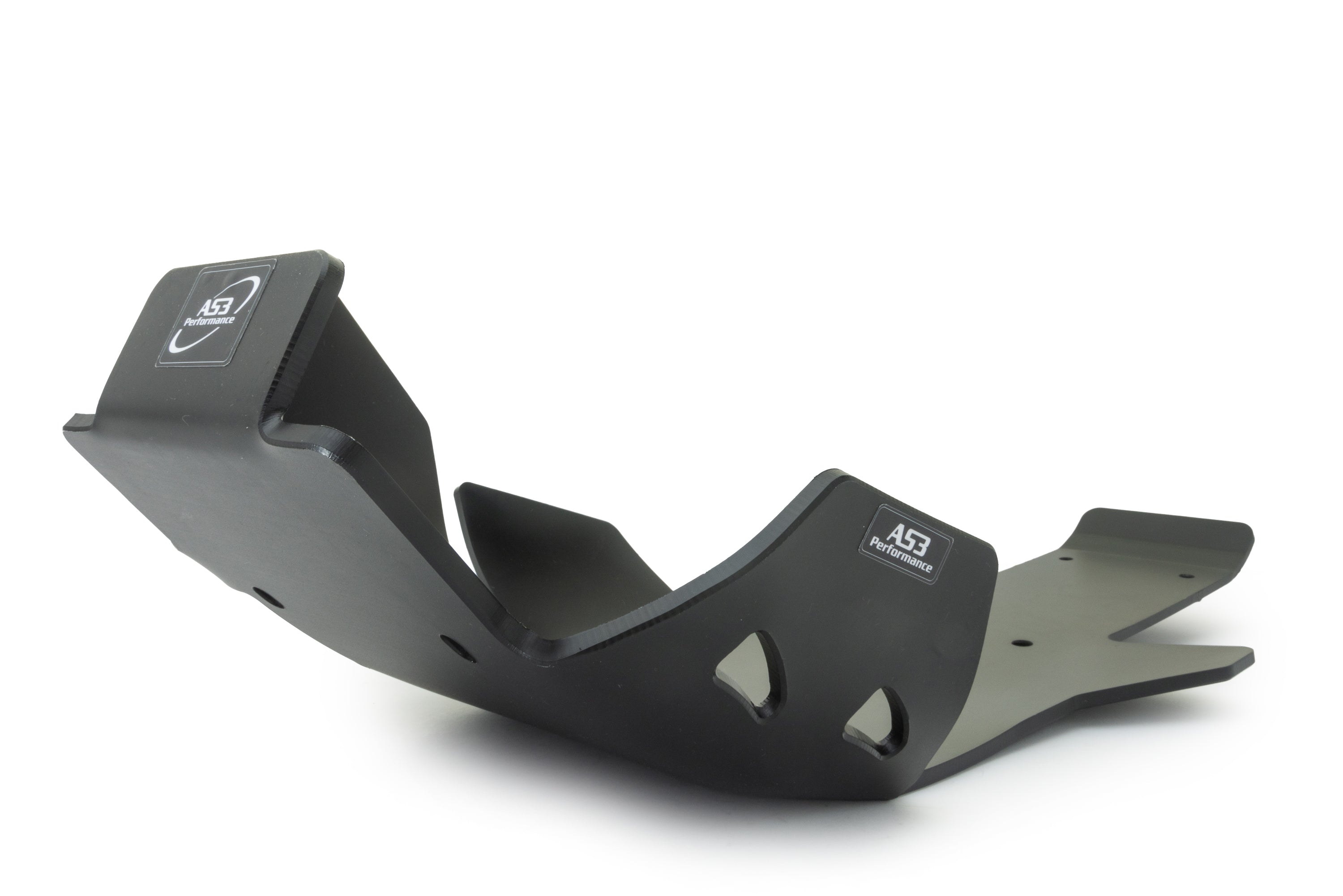 SHERCO SE 250 300 2017-2018 AS3 DTC PLASTIC SKID PLATE AND LINKAGE GUARD BLACK