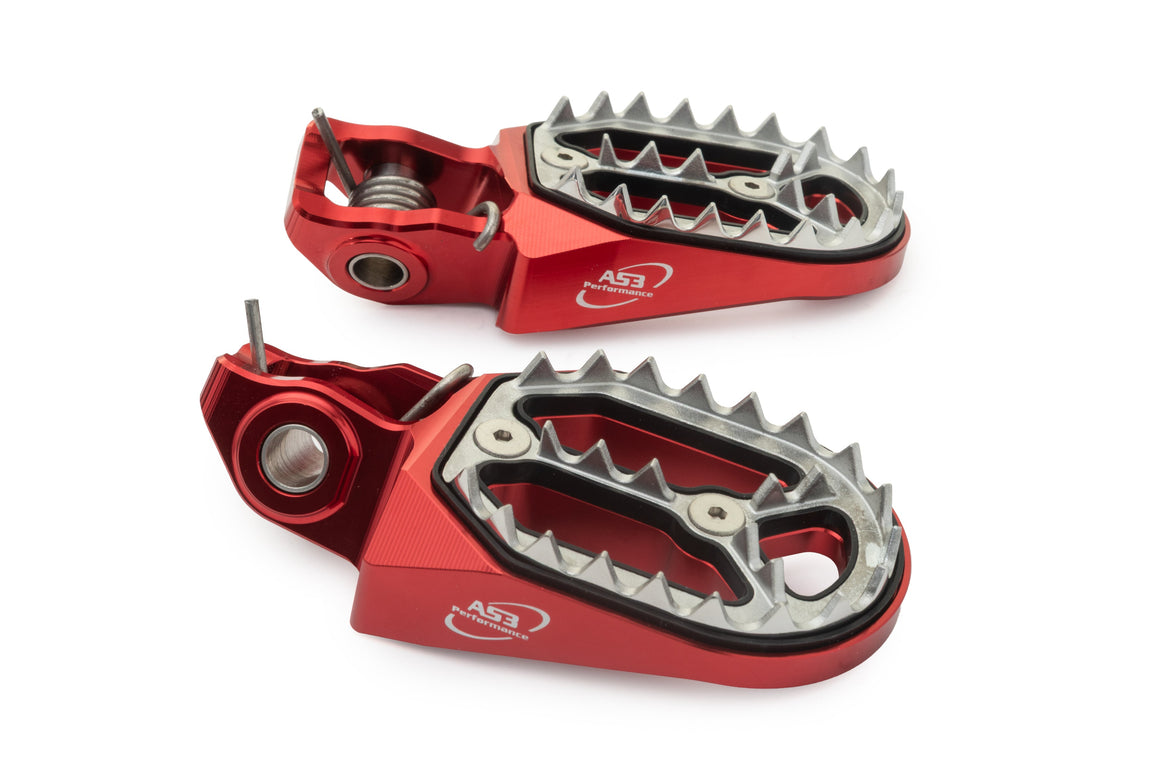 AS3 Factory Series Voetsteunen Rood