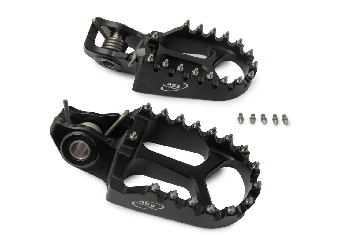 AS3 Racing Series Voetsteunen Zwart