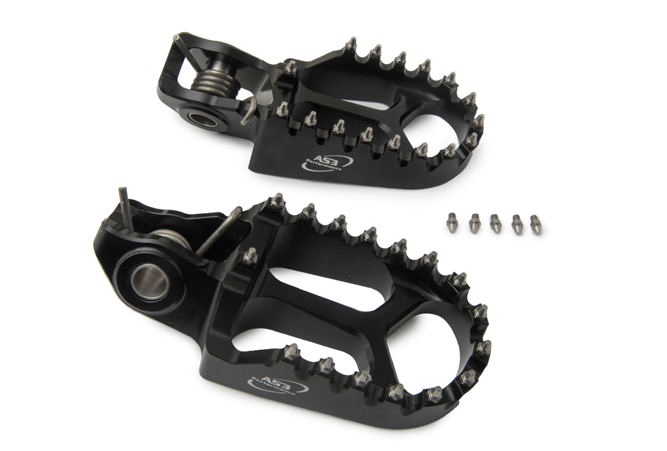 AS3 Racing Series Voetsteunen Zwart