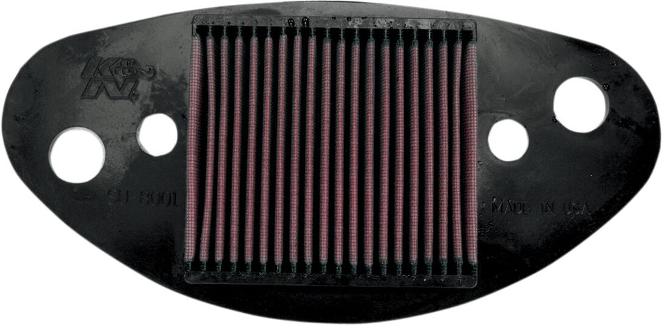 K&N High-Flow luchtfilter en onderdelen zwart - Suzuki