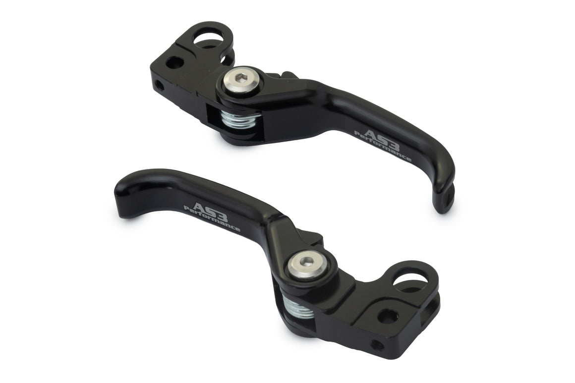 SUR-RON LIGHT BEE 2018-2024 AS3 FRONT & REAR BRAKE FLEXI LEVERS BLACK