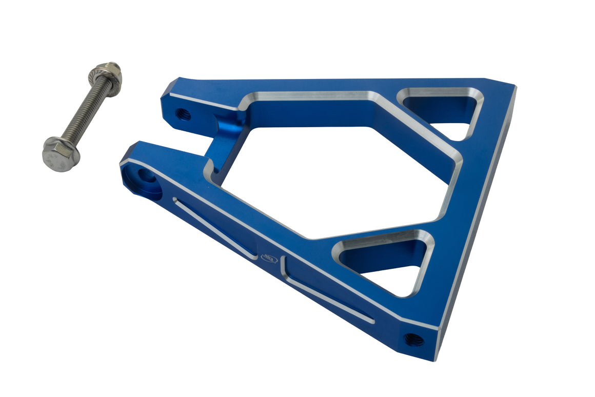 SUR-RON LIGHT BEE 2018-2024 AS3 UPGRADED BILLET ALUMINIUM REAR SUSPENSION LINKAGE ARM TRIANGLE BLUE