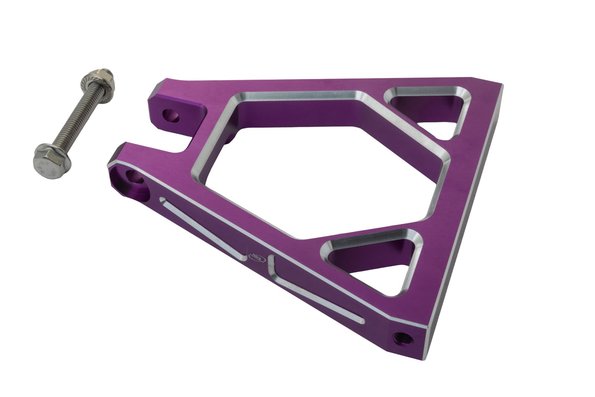 SUR-RON LIGHT BEE 2018-2024 AS3 UPGRADED BILLET ALUMINIUM REAR SUSPENSION LINKAGE ARM TRIANGLE PURPLE