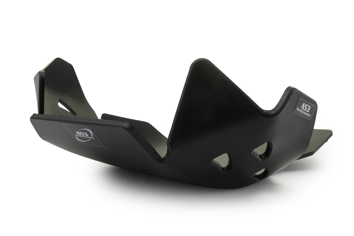 SUZUKI DRZ 400 S SM 2000-2025 AS3 DTC PLASTIC SKID PLATE SUMP GUARD BLACK