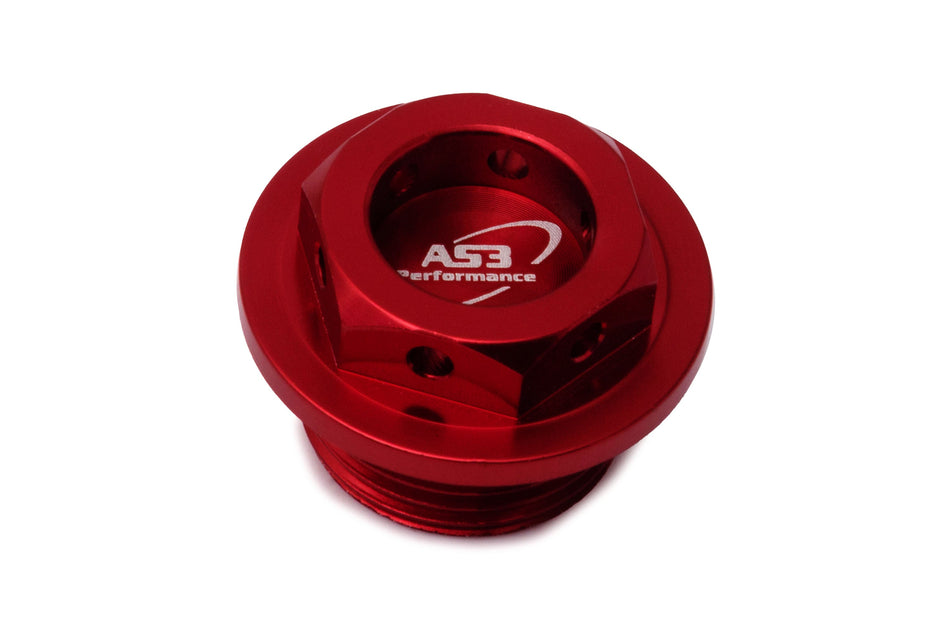 SUZUKI RM RMZ 80 85 125 250 450 1982-2022 AS3 ALUMINIUM OIL FILLER PLUG RED