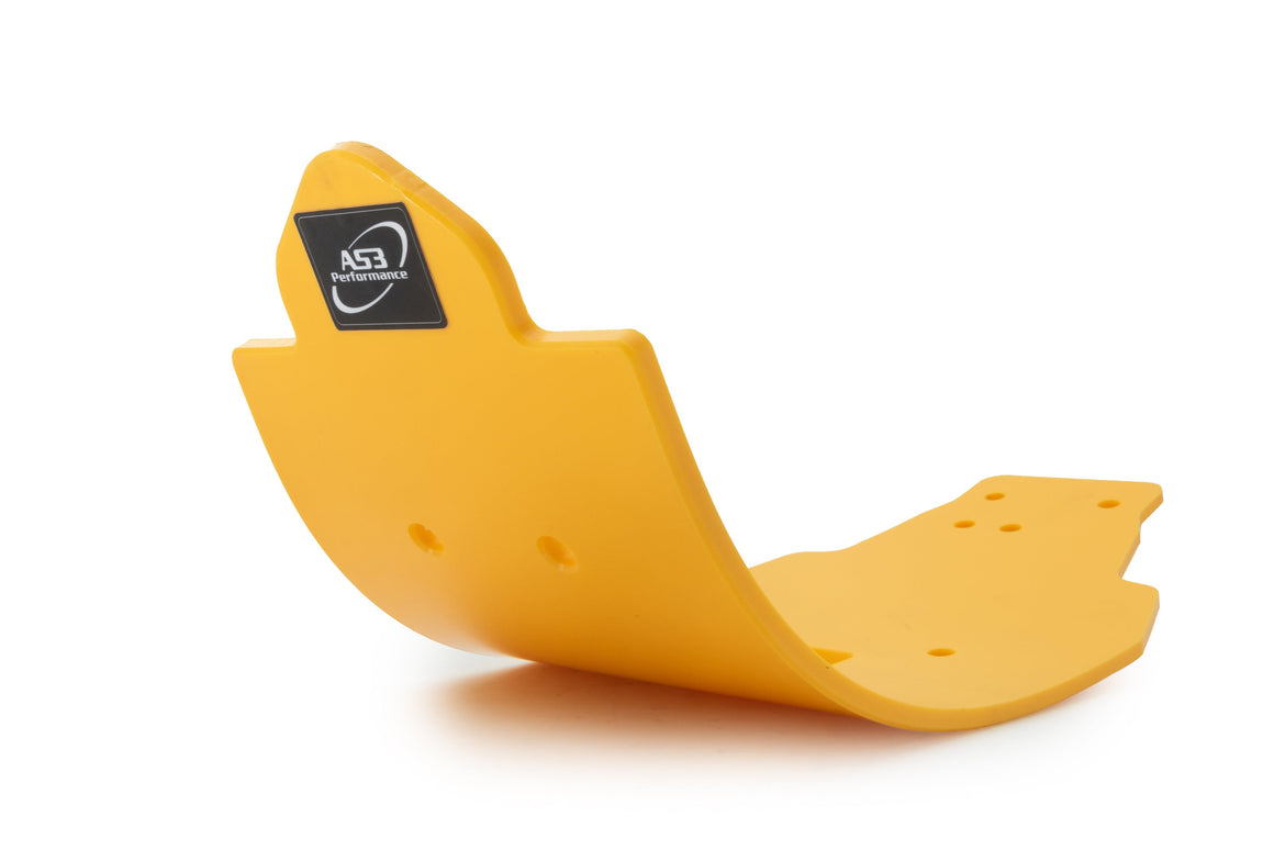SUZUKI RMZ 250 2015-2023 AS3 DTC PLASTIC SKID PLATE SUMP GUARD YELLOW