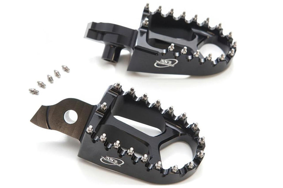 AS3 Racing Series Voetsteunen Zwart