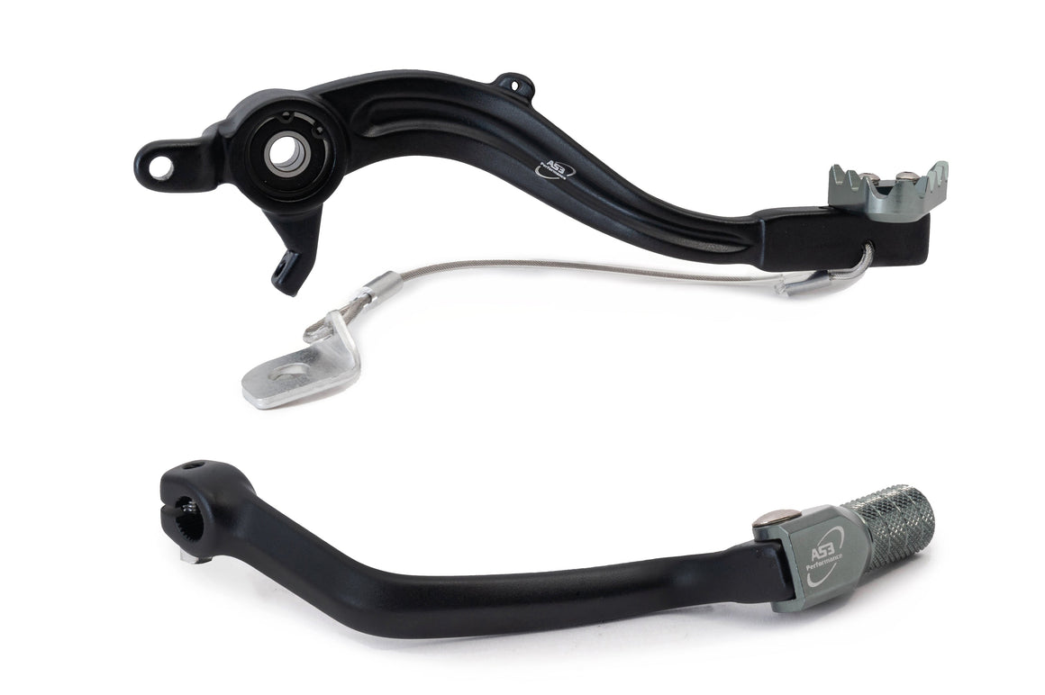 AS3 Factory Series Rempedaal & Versnellingspook Zwart