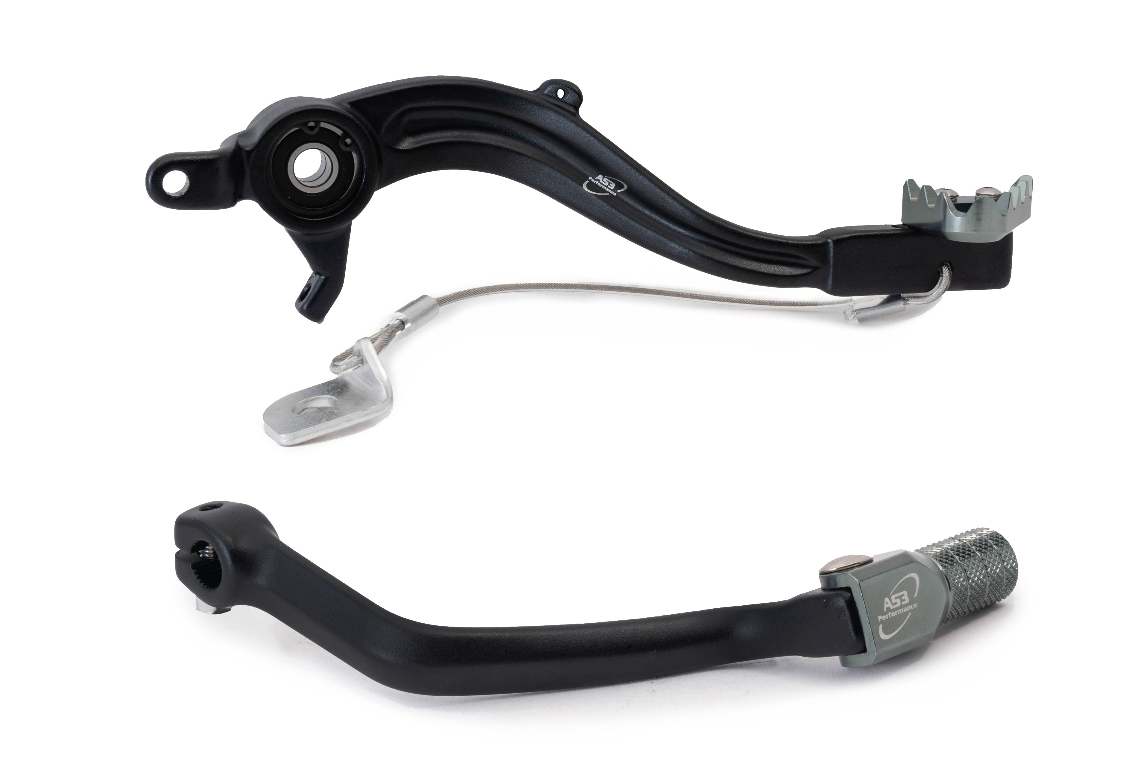 AS3 Factory Series Rempedaal & Versnellingspook Zwart
