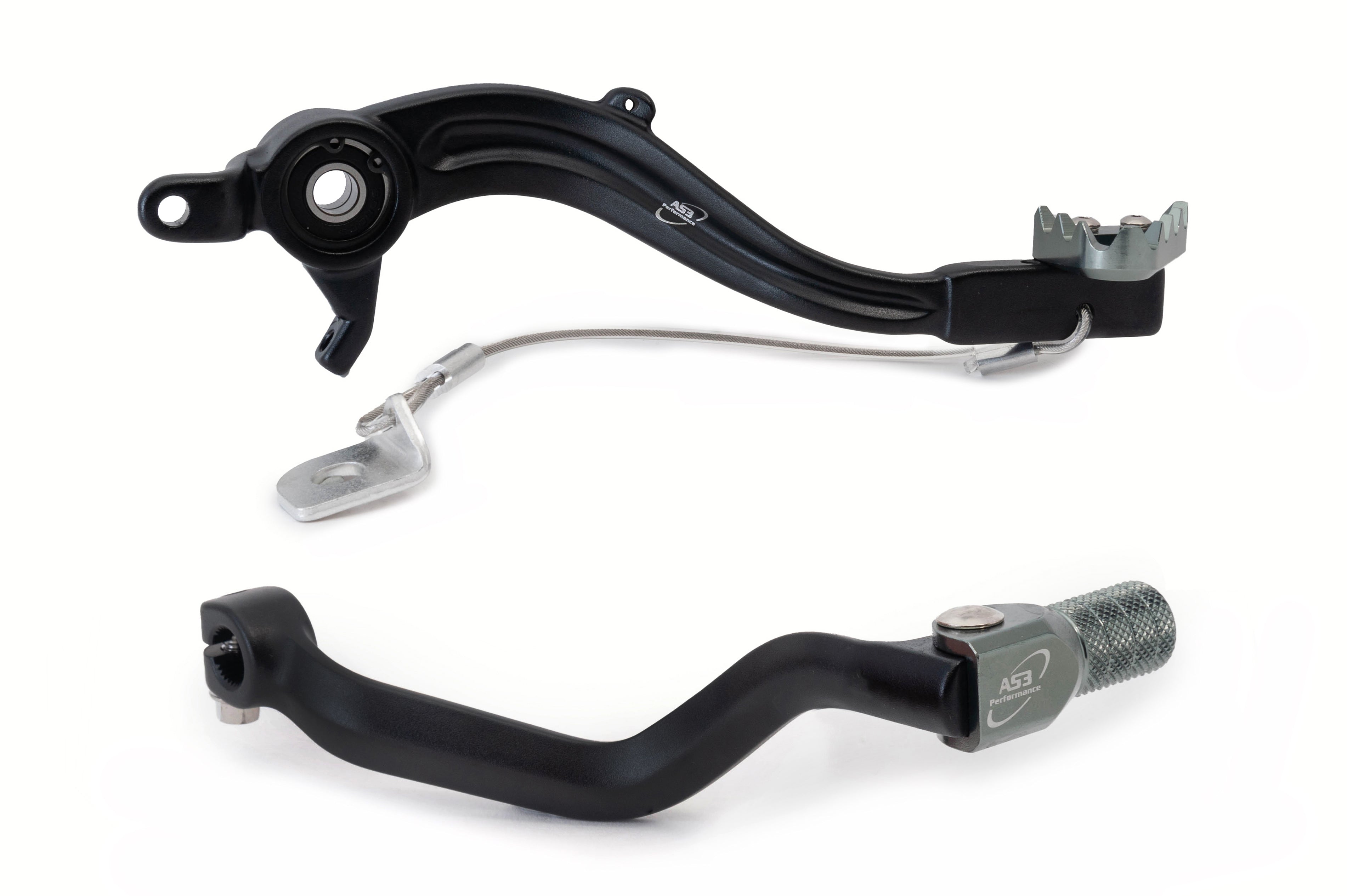 AS3 Factory Series Rempedaal & Versnellingspook Zwart