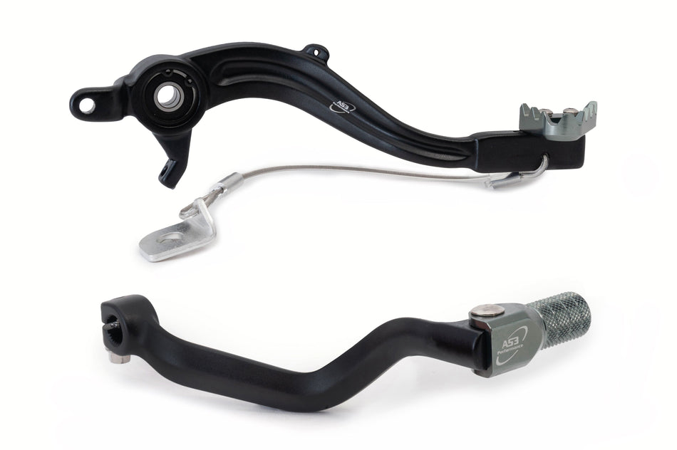 AS3 Factory Series Rempedaal & Versnellingspook Zwart