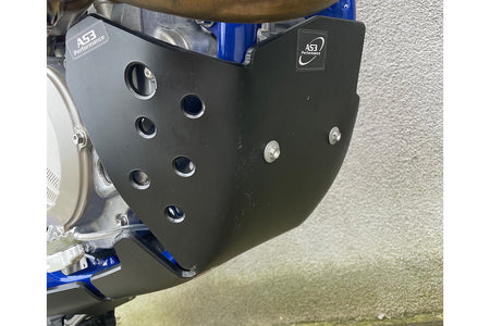 SHERCO SE-F 250 300 2021-2026 AS3 DTC PLASTIC SKID PLATE AND LINKAGE GUARD BLACK