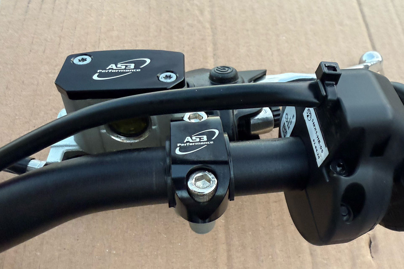 STARK VARG 2024-2025 AS3 ROTATING FRONT AND REAR BRAKE MASTER CYLINDER BAR CLAMP BLACK