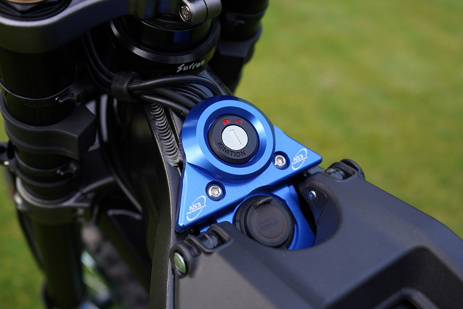 SUR-RON LIGHT BEE 2018-2024 AS3 IGNITION KEY COVER BLUE