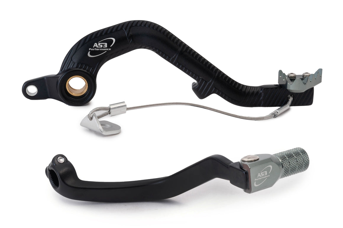 AS3 Factory Series Rempedaal & Versnellingspook Zwart