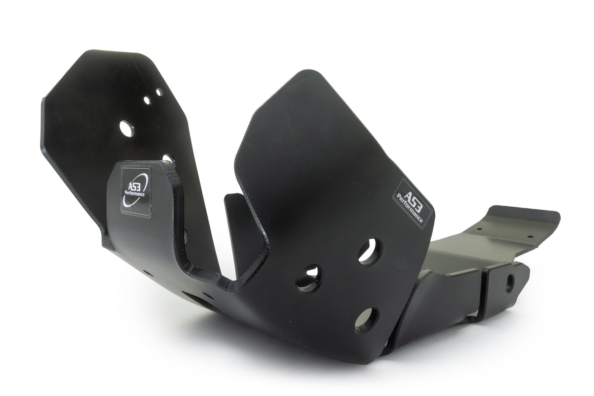 TRIUMPH TF 250 X 2024-2025 TF 250 E 2025 AS3 DTC PLASTIC SKID PLATE AND LINKAGE GUARD BLACK