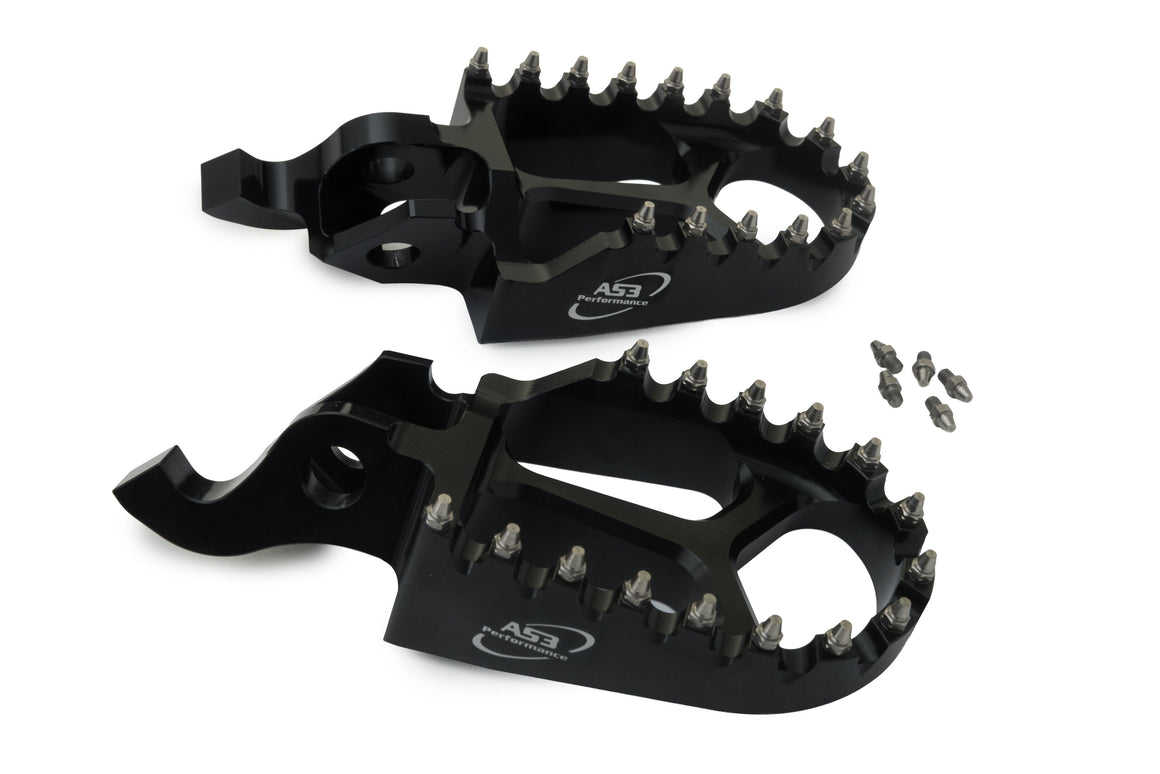 AS3 Racing Series Voetsteunen Zwart