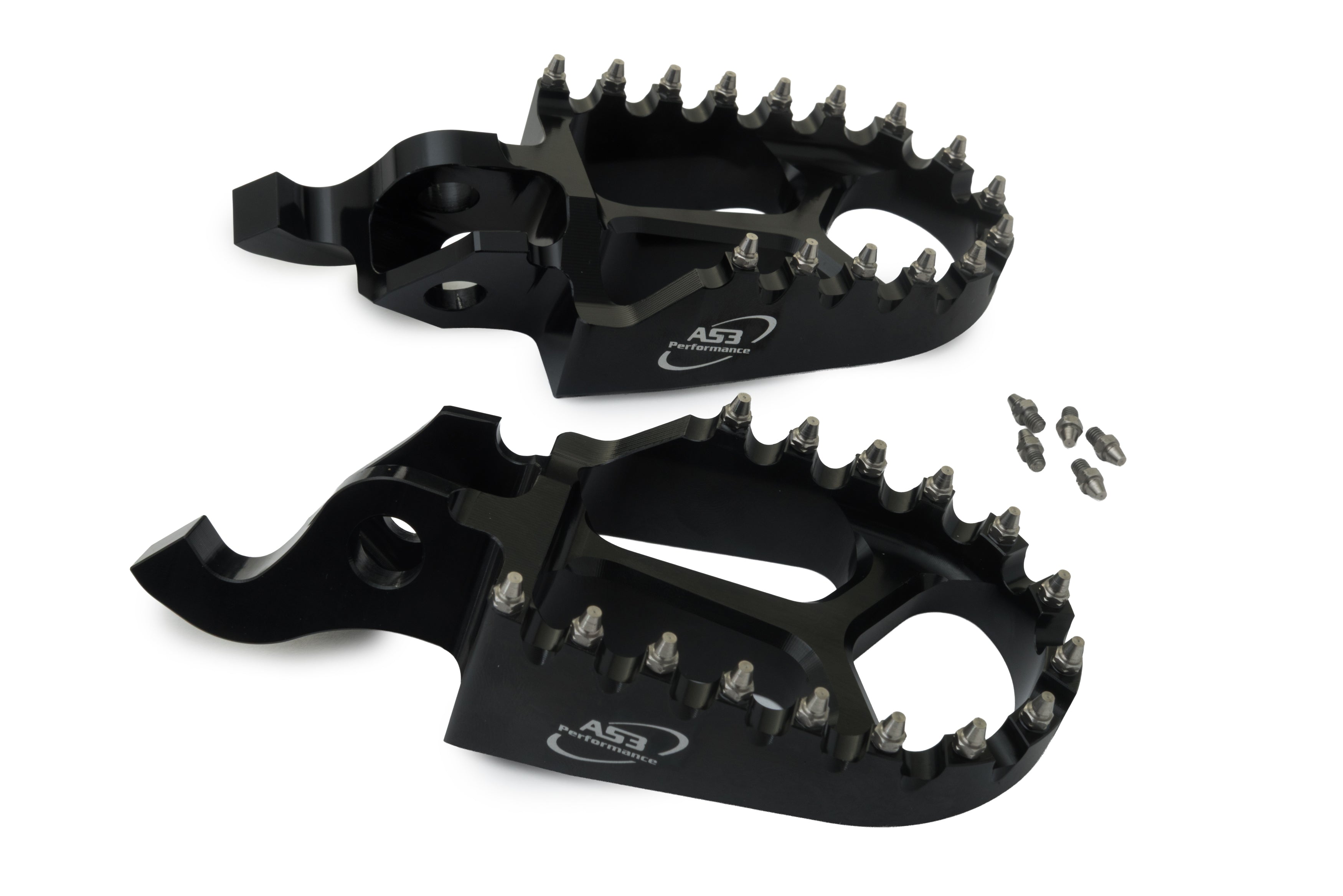 AS3 Racing Series Voetsteunen Zwart