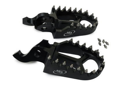 AS3 Racing Series Voetsteunen Zwart