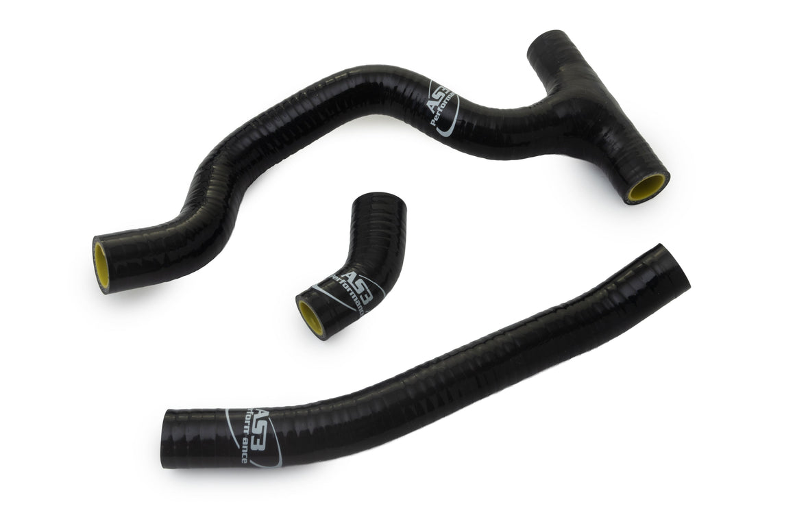 TRIUMPH TF 450 RC 2025 TF 450 E 2026 AS3 PERFORMANCE SILICONE RADIATOR HOSES BLACK