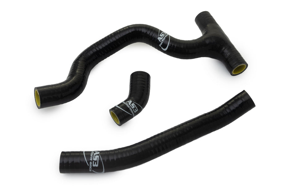 TRIUMPH TF 450 RC 2025 TF 450 E 2026 AS3 PERFORMANCE SILICONE RADIATOR HOSES BLACK