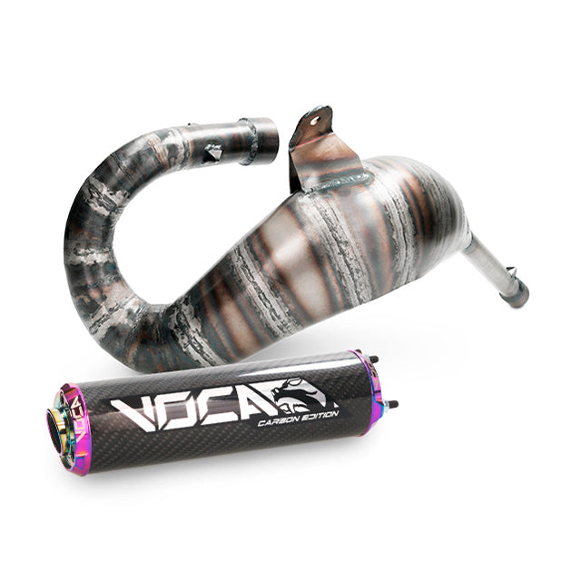 VOCA Cross Carbon uitlaat 80/90cc – Derbi Senda / DRD Cross 50