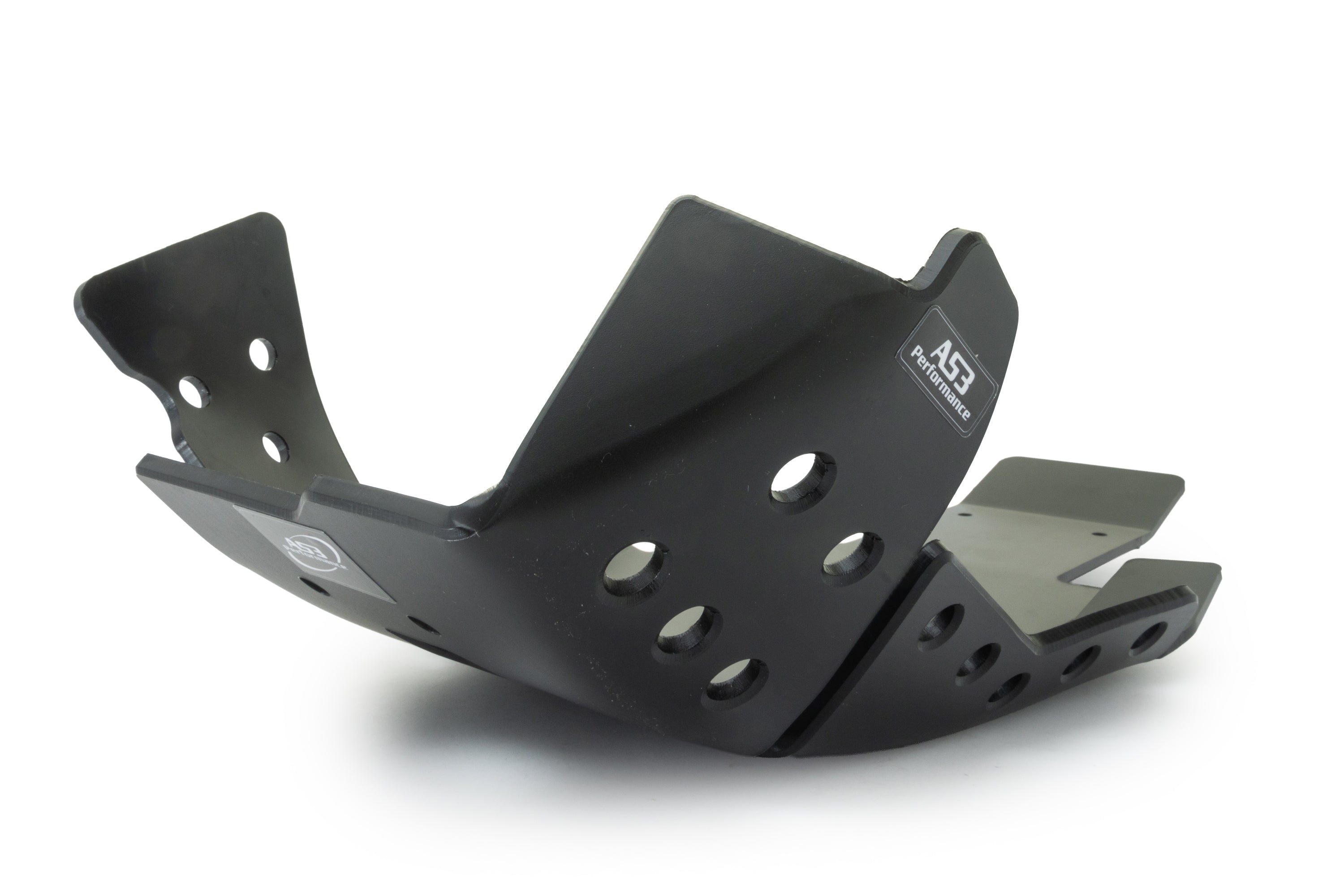 YAMAHA YZ 125 2006-2025 AS3 DTC PLASTIC SKID PLATE AND LINKAGE GUARD BLACK