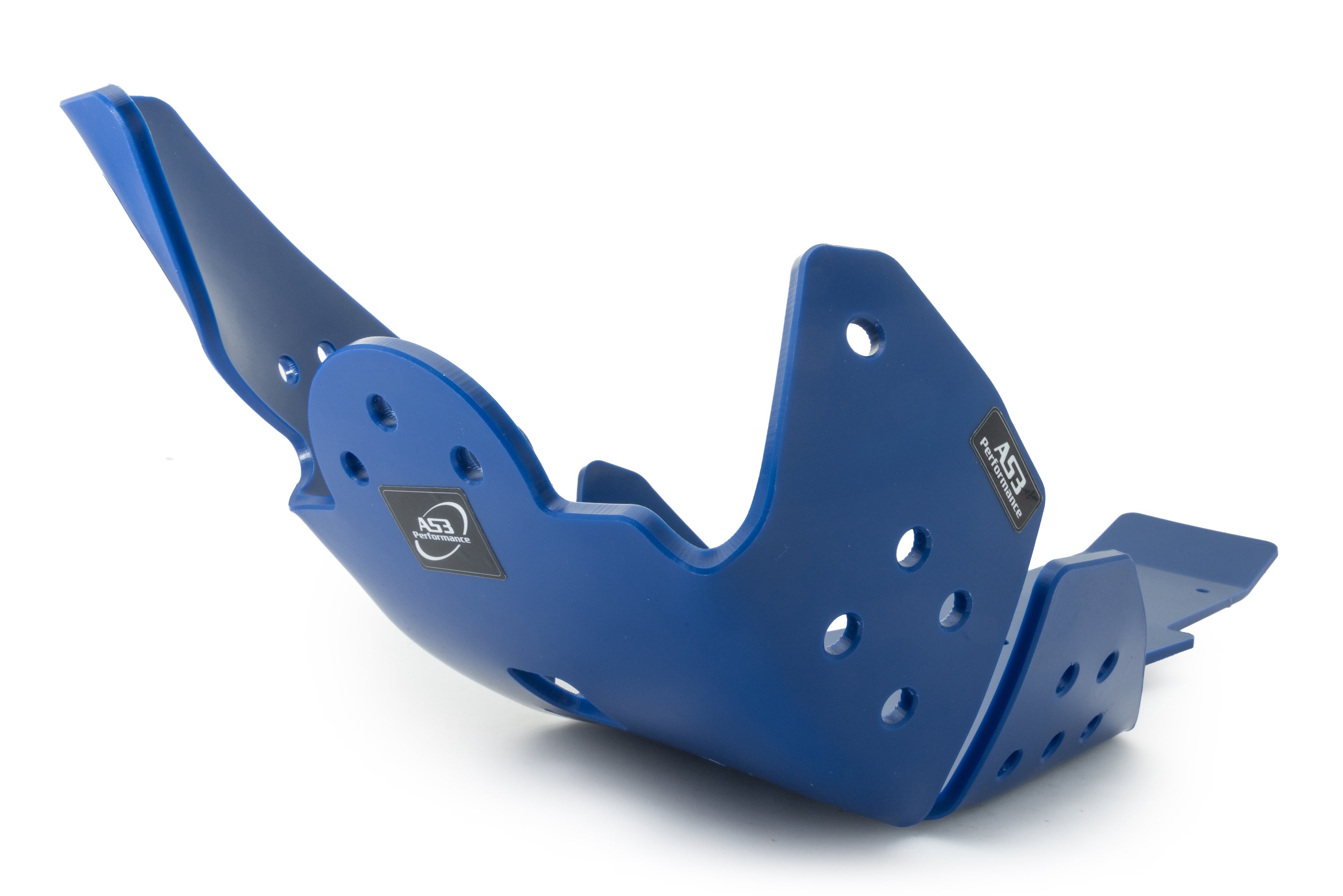 YAMAHA YZ 250 F 2019-2023 WR 250 F 2020-2023 AS3 DTC PLASTIC SKID PLATE AND LINKAGE GUARD BLUE