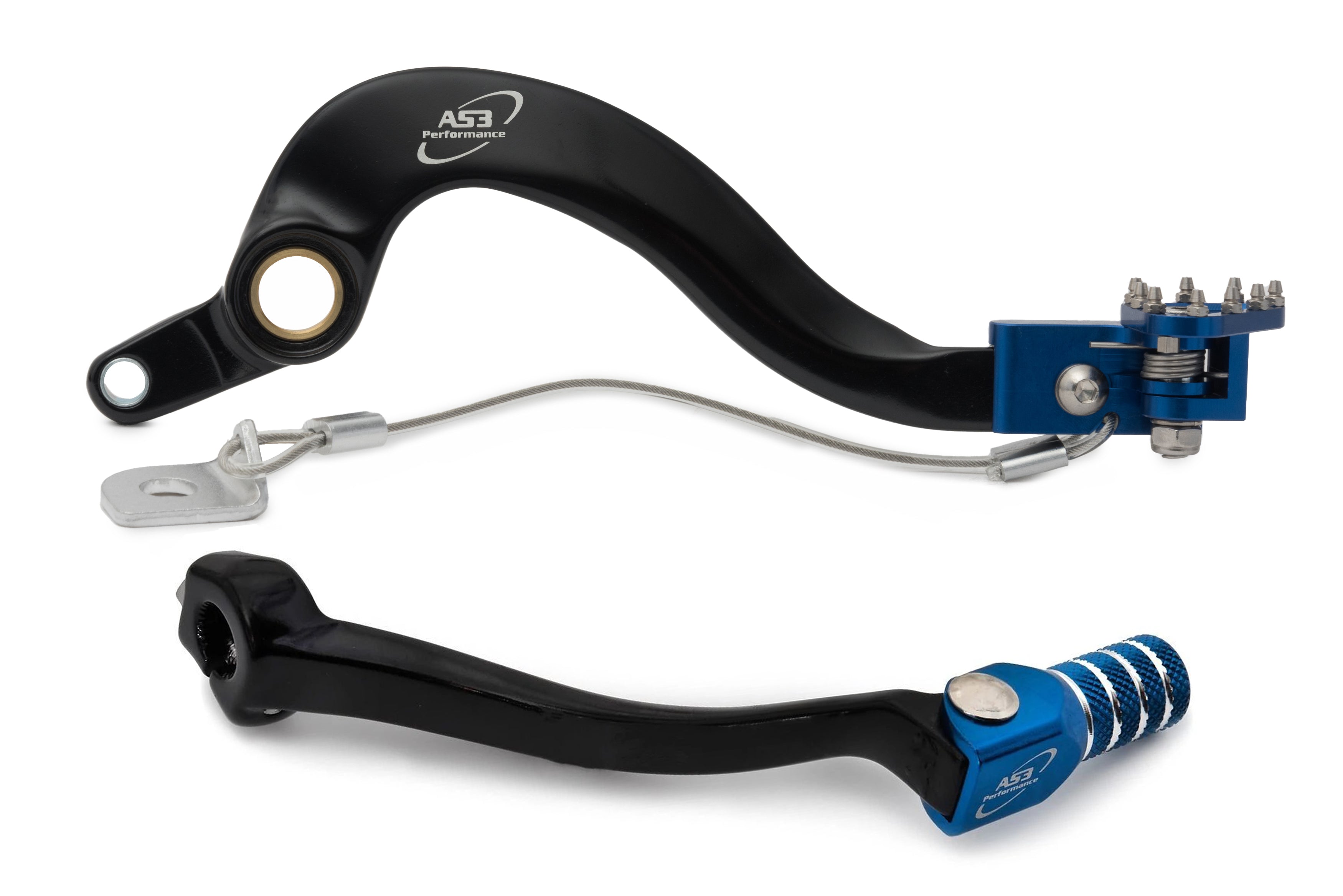 AS3 Versnellingspook & Rempedaal Set Blauw